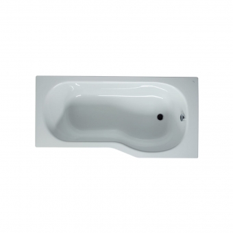 Vonia Jika TIGO 1600x800x430 mm, be kojelių, asimetrinė, akrilinė, dešininė 